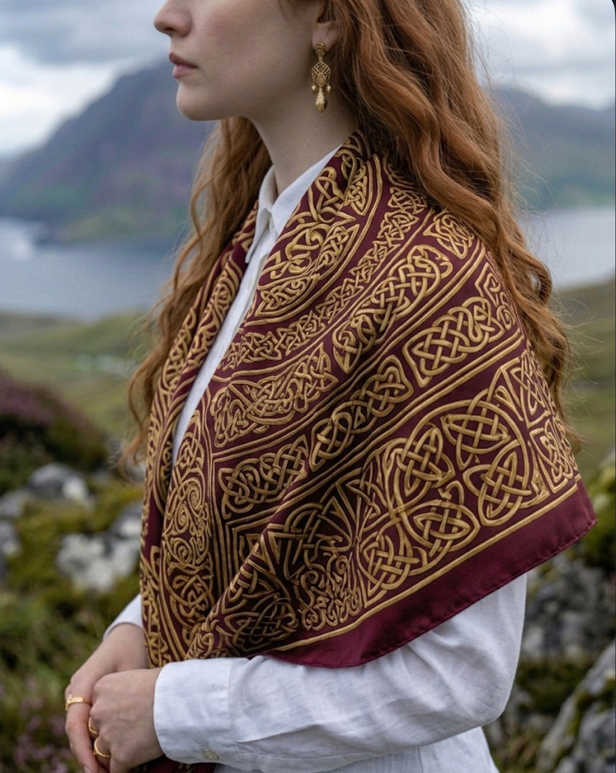 Silk Scarves with Celtic Designs